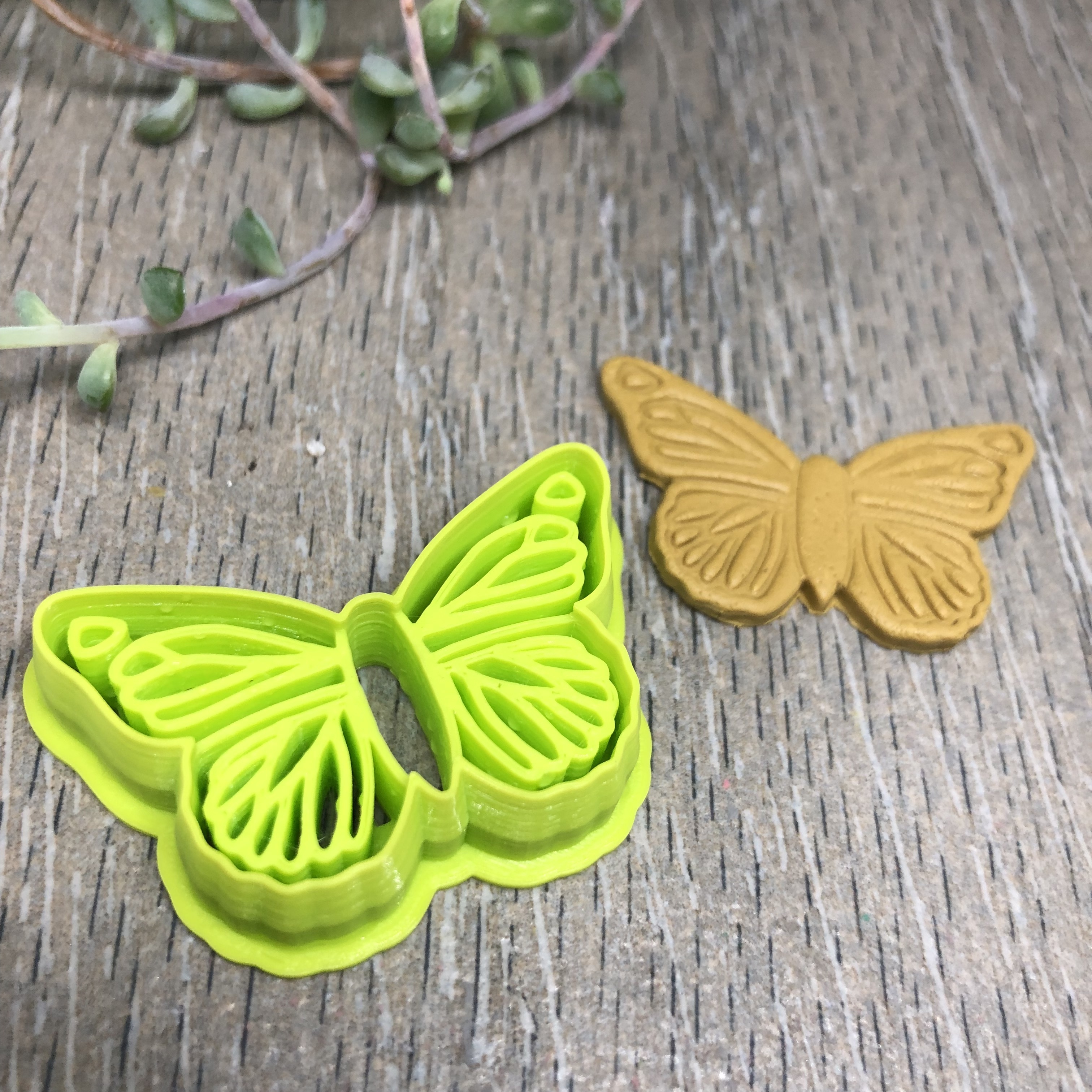 farfalla argilla taglierina claycutter polimero attrezzo 3D print model - Mito3D