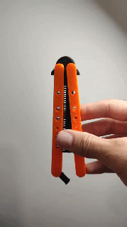 papillon peigne couteau rasoir couteaux personnel soucier cadeau caché 3d print model - Mito3D