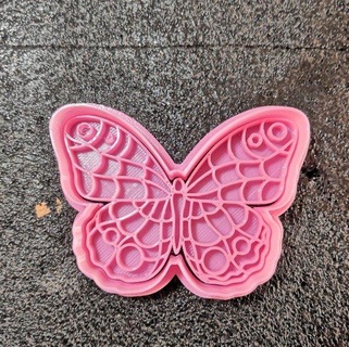 kelebek kesici kil porselen partiler kesme kurabiye kitle kitleler kek kapkek kesiciler fırın 3d print model - Mito3D