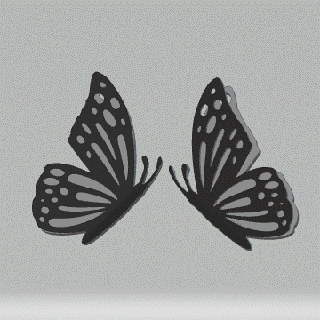 mariposa pendientes lace wing joyería monarca diseño hermoso Moda papiloma fdm ender oro estilo 3d print model - Mito3D