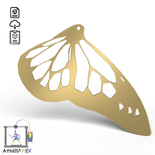 butterfly earrings n 6 3d print model - Mito3D