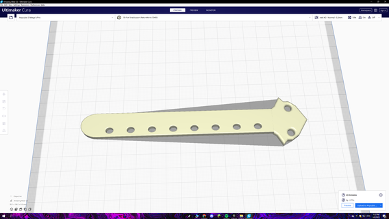 butterfly knife 3d print model - Mito3D