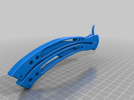 butterfly knife Tools 3d printing 3d print model - Mito3D