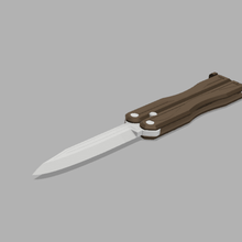 canivete butterfly - cortador de papel abridor carta balisong faca ferramenta a seção abre-se borboleta 3d print model - Mito3D