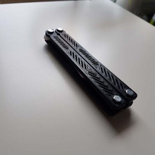 farfalla coltello balisong gadget agitarsi 3d print model - Mito3D