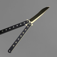 butterfly knife 100 functional game razor mischievous gadgets tools motley top stl weapon weapons knives nabajas mahjong knifes model toy toys art architecture modeling 3d fad house dwelling jewel jewellery 3d print model - Mito3D
