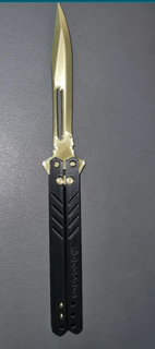 butterfly knife trainer trending cheap 3d print model - Mito3D