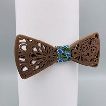 butterfly knot dia los muertos fashion bow tie mode accessories skull head mandala flower nature man woman children wood cork pap death feast mexico mexican party birthday deco clothes costume tuxedo class beautiful chocolate marriage 3d print model - Mito3D