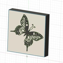 butterfly lamp 3d print model - Mito3D