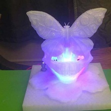 papillon de la lampe maison décor l'usine lumière hibiscus mouche fleur le 3d print model - Mito3D
