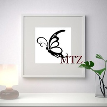 butterfly love wall sculpture 2d home 3d print model - Mito3D