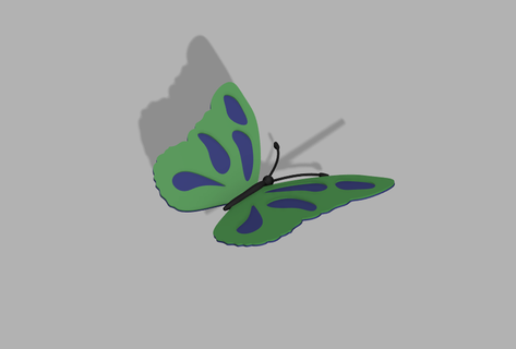farfalla papillon animale insetto 3d print model - Mito3D