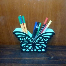 butterfly pencil holder 3d print model - Mito3D