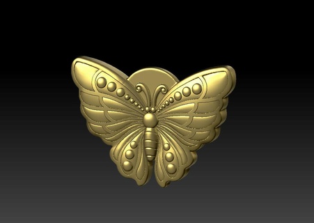 papillon pendentif 3d print model - Mito3D