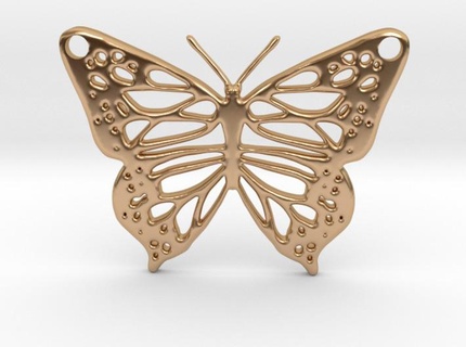 papillon pendentif papillon papillon papillon volvoreta pendentif pendentif 3d print model - Mito3D