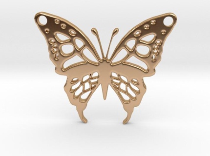 butterfly pendant butterfly butterfly papillon volvoreta pendant pendant  3d print model - Mito3D