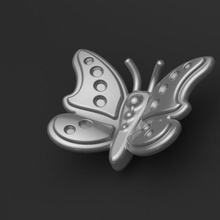 Schmetterling Anhänger Schmuck gem Gefolgsmann design Kragen 3d print model - Mito3D