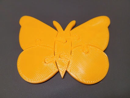 butterfly puzzle toy game child kid toddler 3d print model - Mito3D