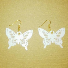 butterfly rings jewelry earrings 3d print model - Mito3D