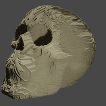 mariposa cráneo mandala art el la 3d print model - Mito3D