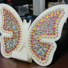 butterfly smart phone stand-Schmetterling name card home 3d print model - Mito3D