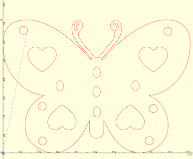 borboleta SVG SVG corte laser joalheria borboleta 3d print model - Mito3D