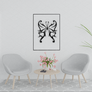 butterfly wall art 3d print model - Mito3D