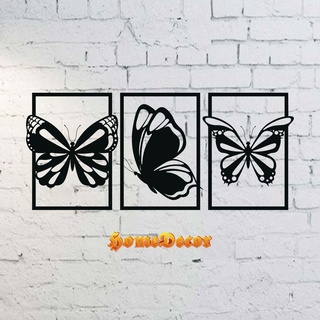 butterfly wall art butterflies floral decor decoration spring flower homedecor 3dart 3d print model - Mito3D