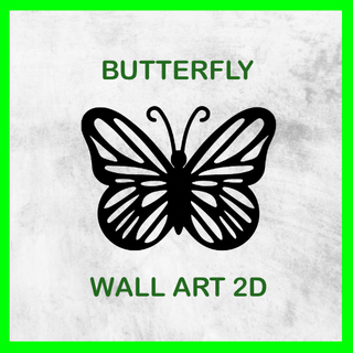 butterfly wall art 2d 10 insect wallart bed room bedroom cool nice 3d print model - Mito3D