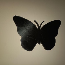 papillon mur décoration art bricoloup 3d 3d print model - Mito3D