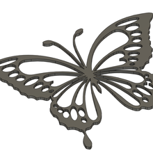 butterfly wall sculpture 3d print model - Mito3D