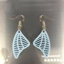 butterfly wing earring earrings pendant pendants idealab butterflies fashion 3d daily use work party 3d print model - Mito3D