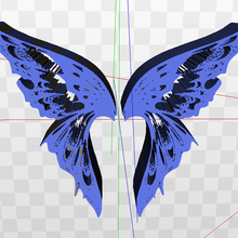 borboleta asas inseto 3d print model - Mito3D