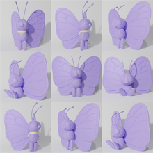 butterfree 3 model pack caterpie-evo-pack read description game caterpie pokemon metapod butrerfree buterfree buterfri pok mon shadowbons pikachu charmander squirtle bulbasaur 3d print model - Mito3D