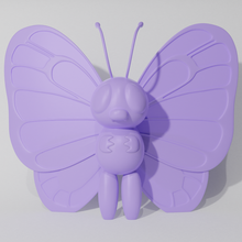 butterfree standing caterpie-evo-pack read description game caterpie pokemon metapod butrerfree buterfree buterfri pok mon shadowbons pikachu charmander squirtle bulbasaur 3d print model - Mito3D