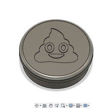 Taste Toilette Poop spülen Dekoration 3d print model - Mito3D