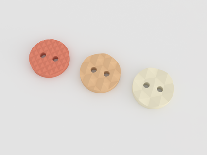 botones decorativo estructura botón pequeña accesorio recortes práctico ropa vendaje coser hilo 3d print model - Mito3D