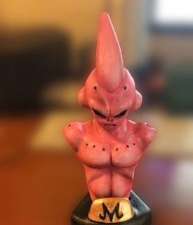 buu ragazzo Majin bu arte boo culti Drago palla sfere villan0 gratuito rosa fallimento figura saiyajin Goku vegeta 3d print model - Mito3D