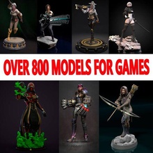 buy games collection 3d model ready print 3d print model - Mito3D