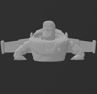 buzz lightyear head bust toy story toy story woody buzz lightyear rex mr potato head pixar  3d print model - Mito3D
