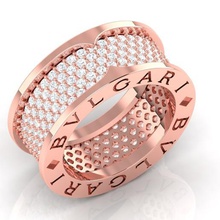 Bvlgari beyler yüzük 100 mücevher evlilik yüzüğü nişan Elmas 3dbaskı yazdırılabilir stl ucuz takı 3d yüzükler altın Yaratıcı dünyası bvlgari Bulgar iyi fiyat bulgari halkası koleksiyonu 3d print model - Mito3D