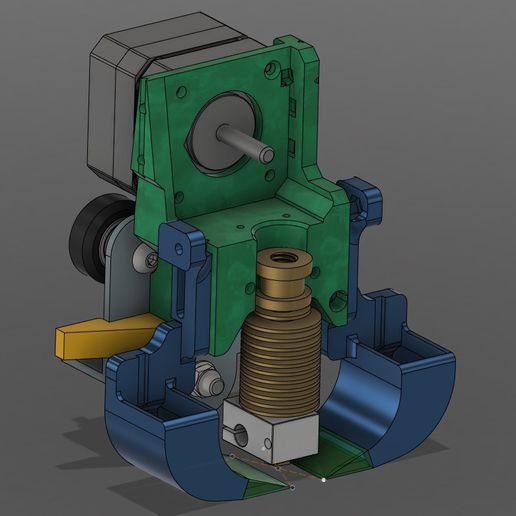 parcouleur bmg centre outil lourd devoir 3d imprimante pièces 3D print model - Mito3D
