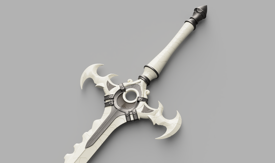 byleth's sword creator hero relic fire emblem three houses fe3h bone weapon cosplay prop accessory byleth 3d print model - Mito3D