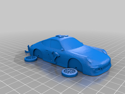 BYU Porsche 3d impressão 3d print model - Mito3D
