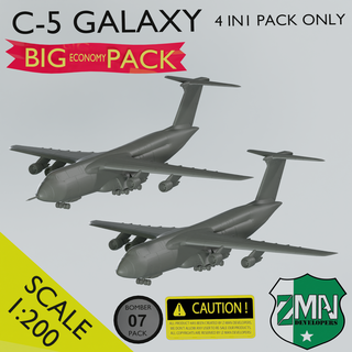 c 5 galaxia grande paquete 2 1 c5 c5galaxy aeronave avión carga puente aéreo Sla resina 200 3d print model - Mito3D