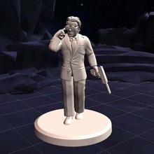 cia double-secret agent cerutti fancypants - gwar rumble antarctica games 3d print model - Mito3D