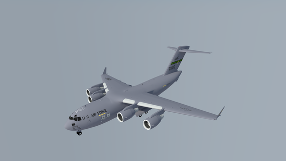c17 uçak 3d print model - Mito3D