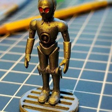 c3p0 - protocol droid art sculptures tabletop star wars starfinder miniature c3po android 3d print model - Mito3D