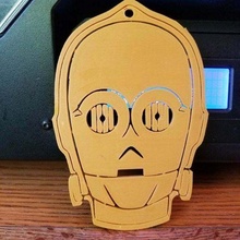 c3po window Aufhänger Star Kriege Dekor 3d print model - Mito3D