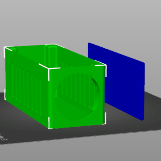 caase scatola 150 60 ventola 50x50 3D print model - Mito3D